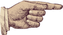 Pointing hand